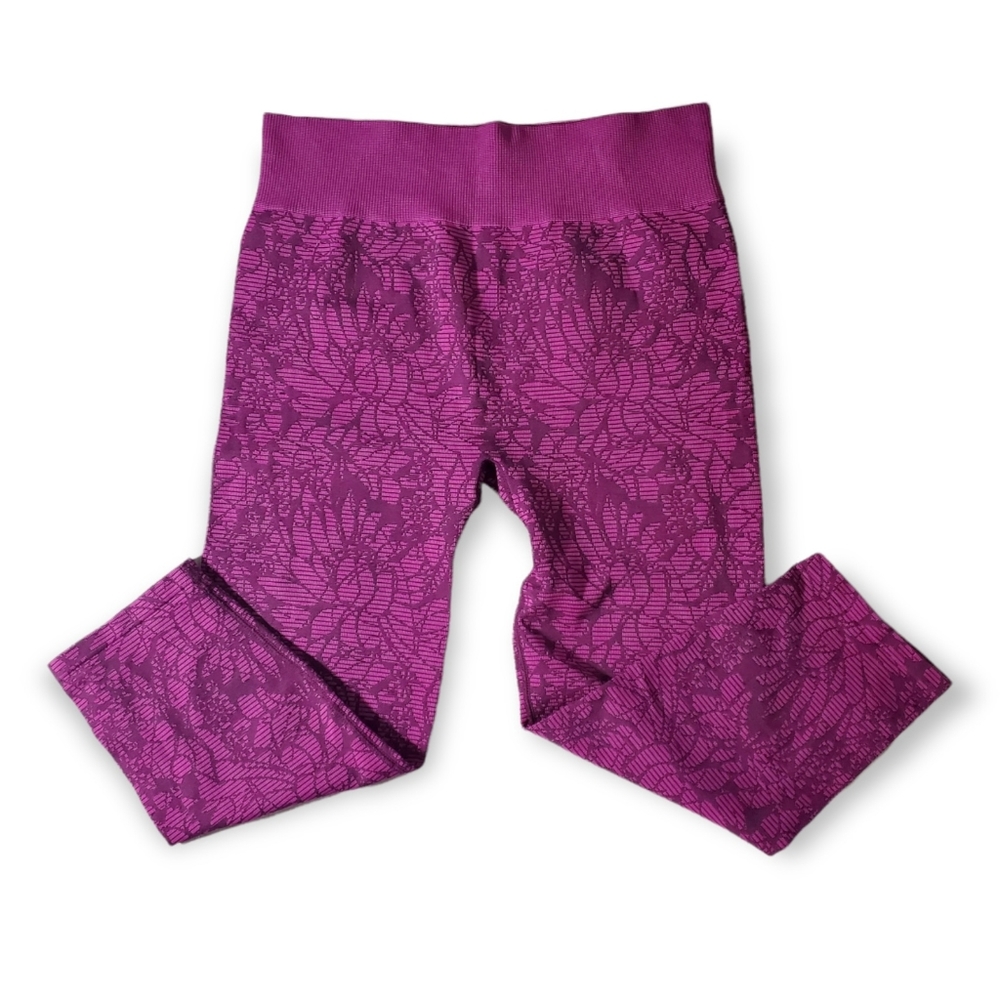 Fabletics Purple Patterned Leggings - image 7